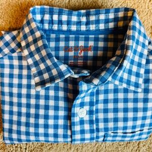 Cat & Jack boys Blue Gingham Shirt